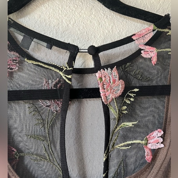 Sheer Floral Dress - Picture 5 of 8